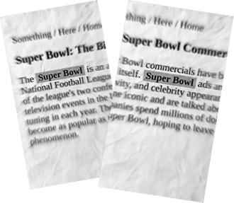 Showcase GIF of text match cut animation